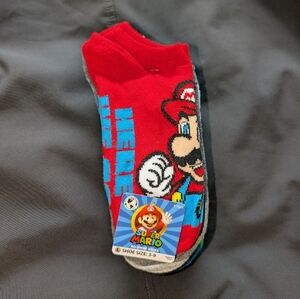 Nintendo Red Socks for Kids 3-9